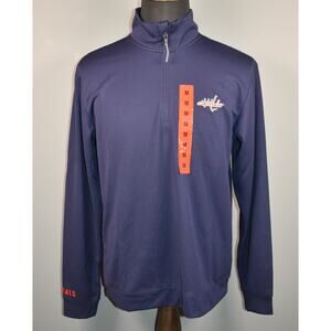 Washington Capitals NHL 1/4 Zip Hockey Pullover Blue New with Tags Size Medium
